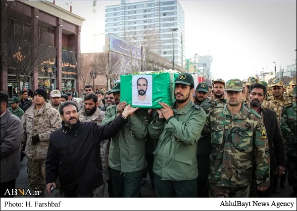 تشییع پیکر شهید محمود سراب قوچان