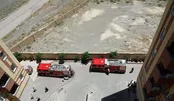 مهار آتش‌سوزی ساختمان هفت طبقه در مشهد