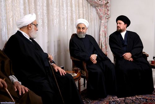 مسئولان نظام در منزل رییس‌‌جمهور