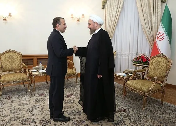 دیدار جبران باسیل وزیر خارجه لبنان با حجت الاسلام روحانی/TASNIM

