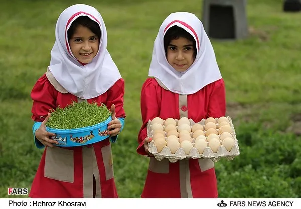 جشنواره سبزینه و تخم مرغ رنگی در شهرستان محمودآباد