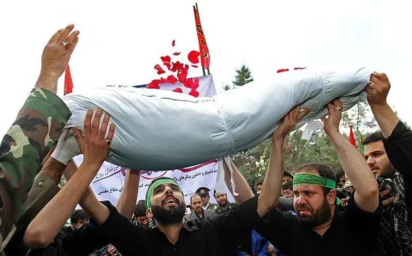 تشییع پیکر دو شهید گمنام دفاع مقدس - مشهد./TASNIM
