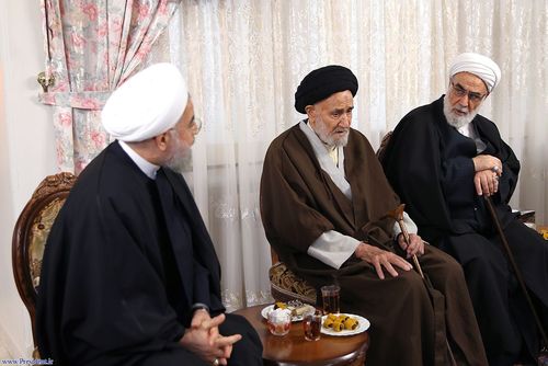 مسئولان نظام در منزل رییس‌‌جمهور
