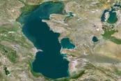 کاهش یک متری تراز دریای خزر