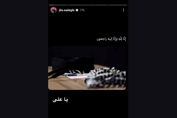 ژیلا صادقی گوینده و مجری رادیو و تلویزیون نیز با انتشار تصویری در صفحه مجازی&zwnj;اش نوشت: &laquo;انا لله و انا الیه راجعون.&raquo;