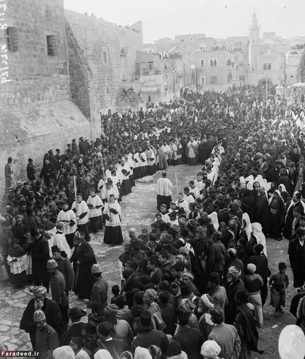 مراسم آئینی تولد حضرت مسیح در بیت&zwnj;المقدس/ سال ۱۹۱۵