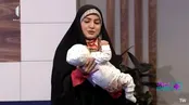 بچه‌داری خانم مجری روی آنتن زنده را ببینید