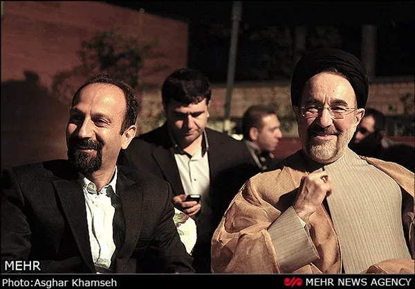 حضور سید محمد خاتمی و اصغر فرهادی در اکران فیلم گذشته در موزه سینما با حضور اهل فرهنگ
