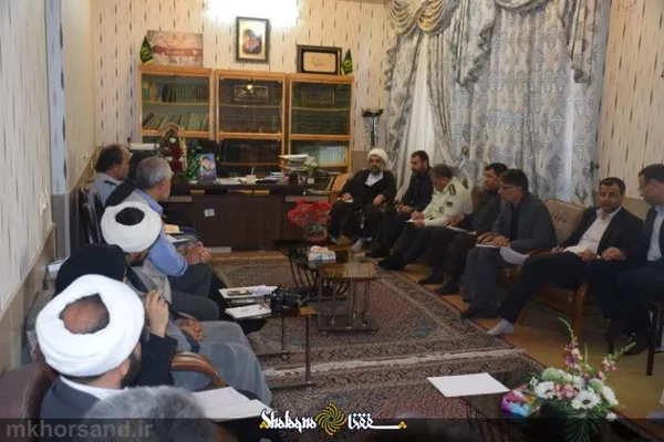 حجت الاسلام خرسند در جلسه هماهنگی مسئولان کازرون برای مراسم راهپیمایی روز قدس، نماز عیدفطر و مراسم ارتحال امام خمینی (ره) / سه شنبه ۷ خردادماه ۱۳۹۸