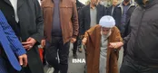 آیت‌الله جنتی در میان راهپیمایان تهران