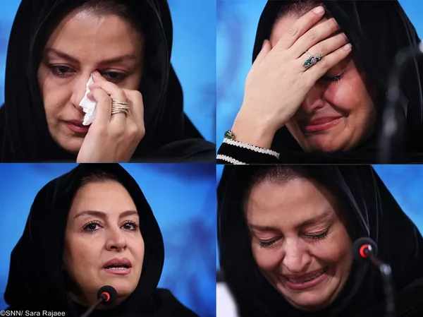 گریه های مریلا زارعی در نشست خبری