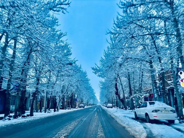 بارش برف شهرستان نطنز
