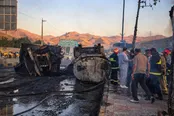 عکس | تصاویر هولناک از حادثه انفجار مرگبار تانکر سوخت