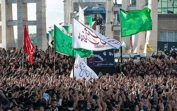 مراسم عزاداری حسینیه اعظم زنجان./TASNIM
