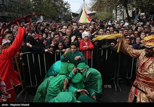 خیمه سوزان ظهر عاشورا - چهار راه گلوبندک تهران 