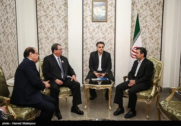 دیدار معاون رئیس جمهور نیکاراگوئه با محمود احمدی نژاد رئیس جمهور سابق