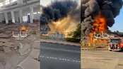 سه ویدیو از انهدام مرکز امنیتی کویت بر اثر حملات ایران