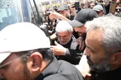 حضور سردار قاآنی در فرودگاه مشهد