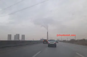 هم‌اکنون؛آلودگی ناشی از مازوت‌سوزی نیروگاه شهیدرجایی قزوین