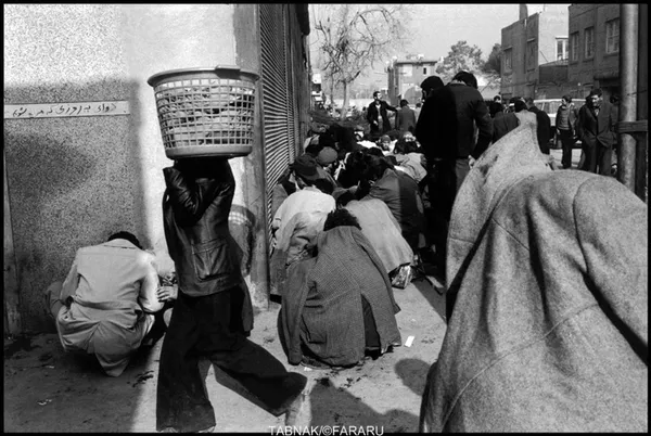 معتادان هروئینی در محله گمرک تهران