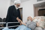 عیادت نماینده رهبر انقلاب از حجت‌الاسلام راشد یزدی + عکس