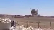 لحظه اصابت کلاهک بالستیک به پایگاه ملک فیصل اردن