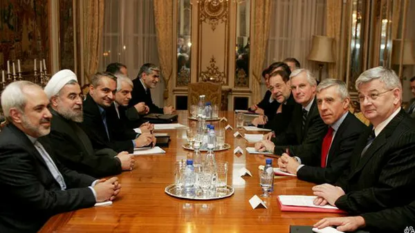 مذاکرات پاریس با سه وزیر اروپایی.