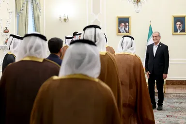 عکس: دیدار نخست وزیر و وزیر امور خارجه قطر با رئیس جمهور