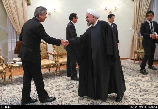 دیدار وزیر امور خارجه ژاپن با رئیس جمهور