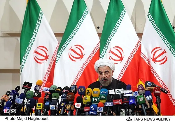 نخستین نشست خبری حسن روحانی رئیس جمهور منتخب